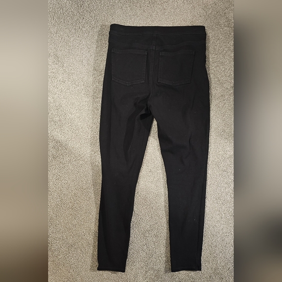 Spanx black pull on skinny jeans - Picture 3 of 4